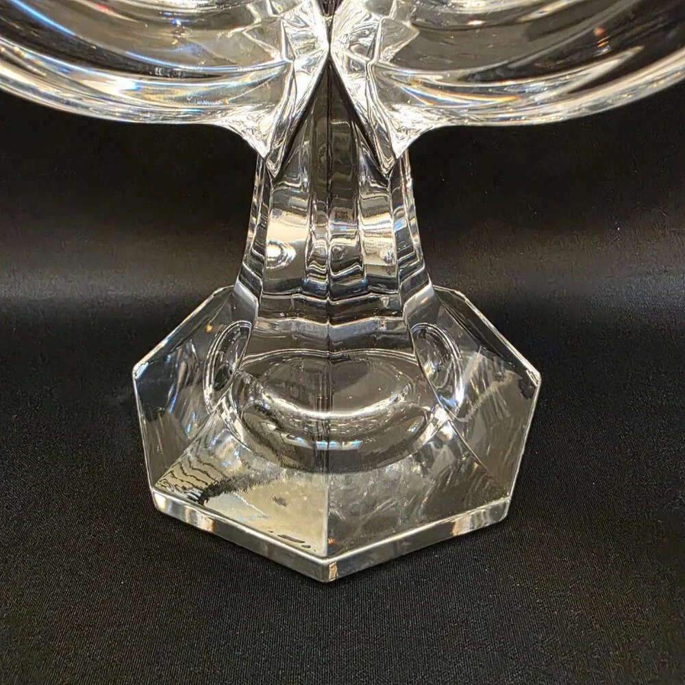 Vtg TOWLE Lead Crystal Austria 5 Arm Candelabra Candle Holder 9.75” Tall